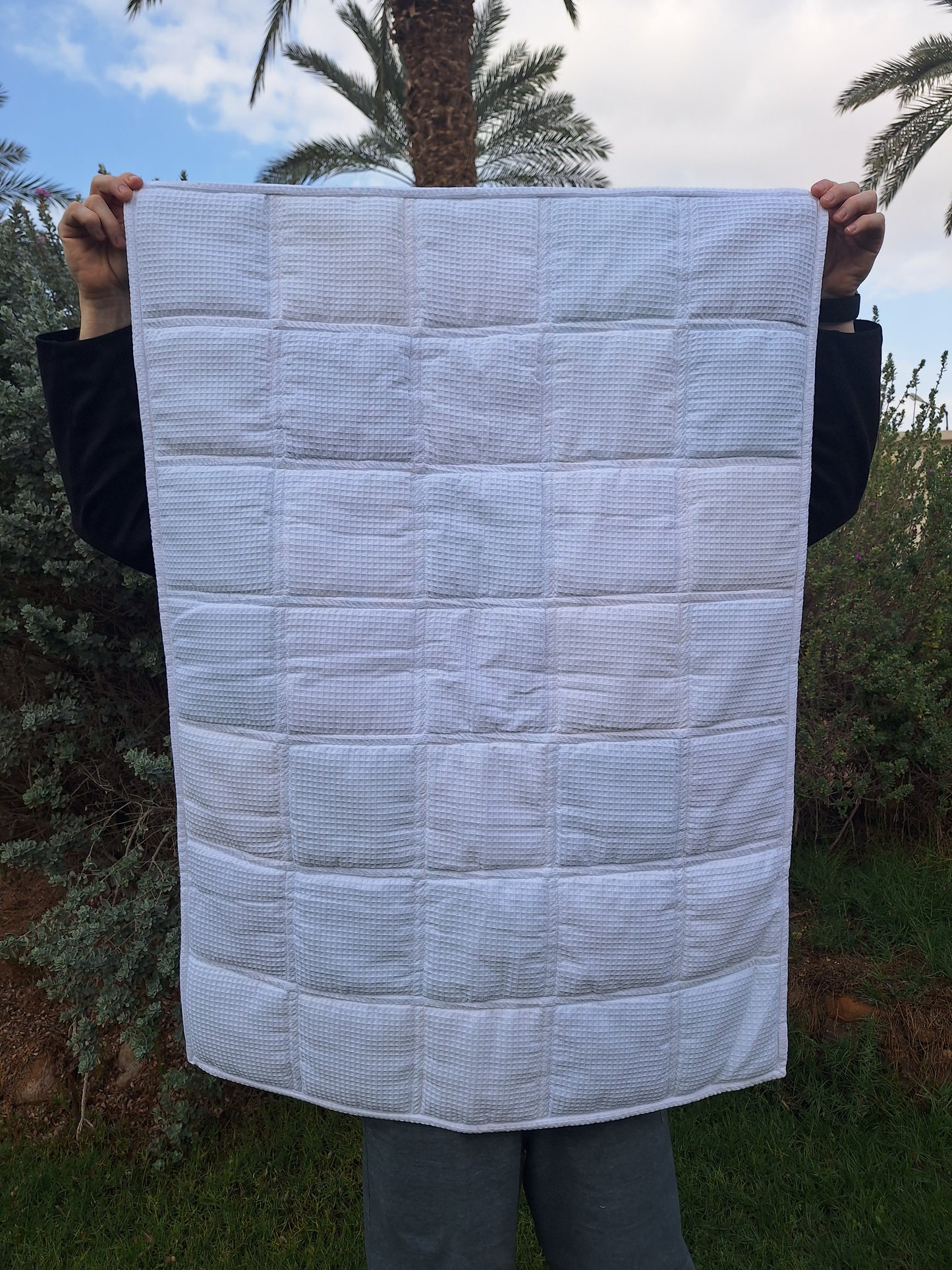 שמיכת טלאים לתינוק- עצים ושועלים